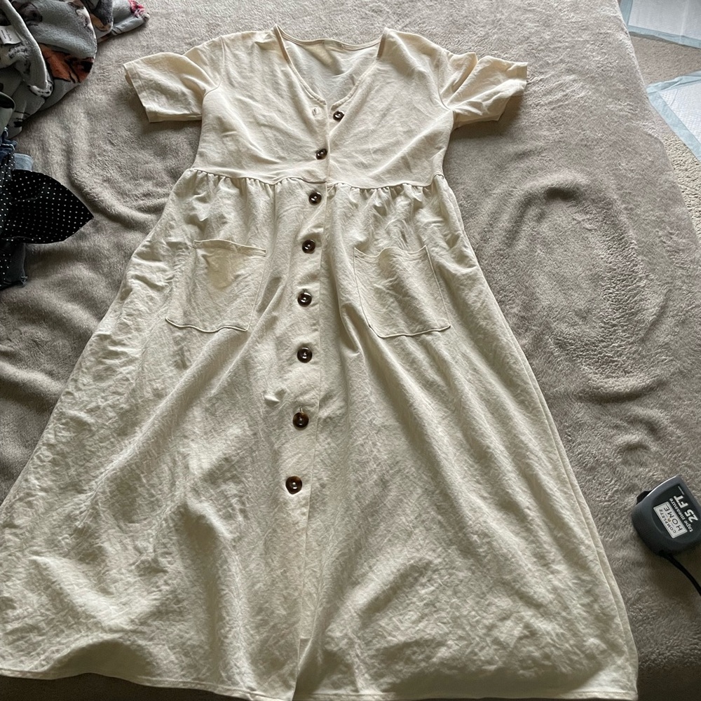 Cream sun dress
